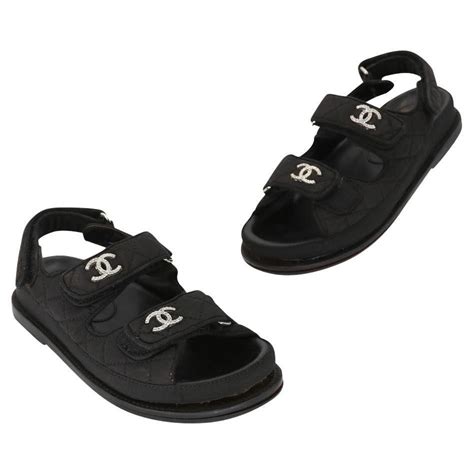 men's chanel slides|chanel sandals with straps.